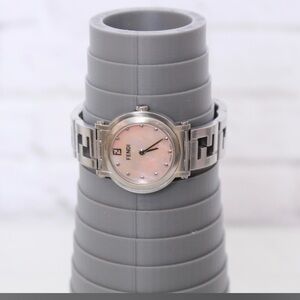 Fendi Pink Dial Silver Watch- Limited Edition